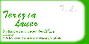 terezia lauer business card